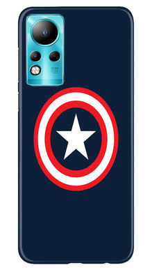 Captain America Mobile Back Case for Infinix Note 11 (Design - 42)