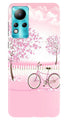 Pink Flowers Cycle Case for Infinix Note 11  (Design - 102)
