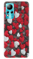 Red White Hearts Case for Infinix Note 11  (Design - 105)