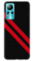 Black Red Pattern Mobile Back Case for Infinix Note 11 (Design - 332)