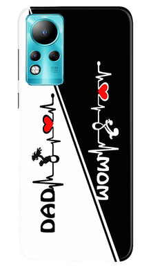 Love Mom Dad Mobile Back Case for Infinix Note 11 (Design - 344)