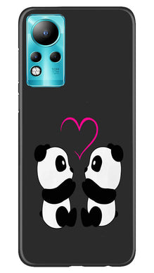 Panda Love Mobile Back Case for Infinix Note 11 (Design - 355)