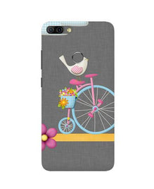 Sparron with cycle Mobile Back Case for Infinix Hot 6 Pro (Design - 34)