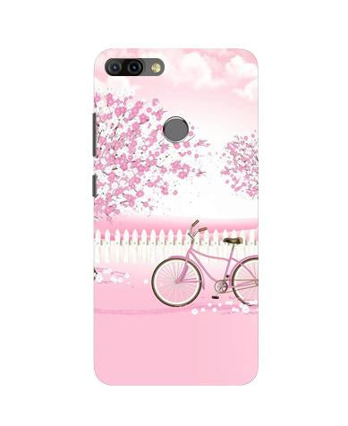 Pink Flowers Cycle Case for Infinix Hot 6 Pro  (Design - 102)