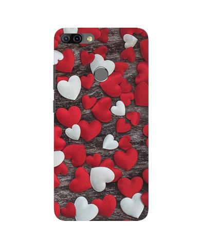 Red White Hearts Case for Infinix Hot 6 Pro  (Design - 105)