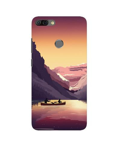 Mountains Boat Case for Infinix Hot 6 Pro (Design - 181)