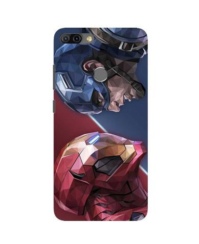 Ironman Captain America Case for Infinix Hot 6 Pro (Design No. 245)