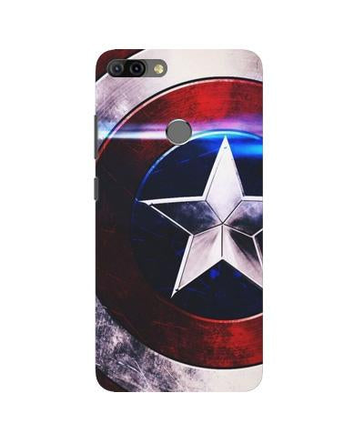 Captain America Shield Case for Infinix Hot 6 Pro (Design No. 250)