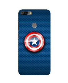 Captain America Shield Mobile Back Case for Infinix Hot 6 Pro (Design - 253)