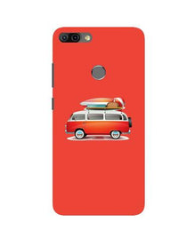 Travel Bus Mobile Back Case for Infinix Hot 6 Pro (Design - 258)