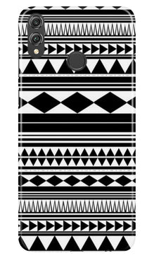 Black white Pattern Mobile Back Case for Infinix Hot 7 Pro (Design - 5)