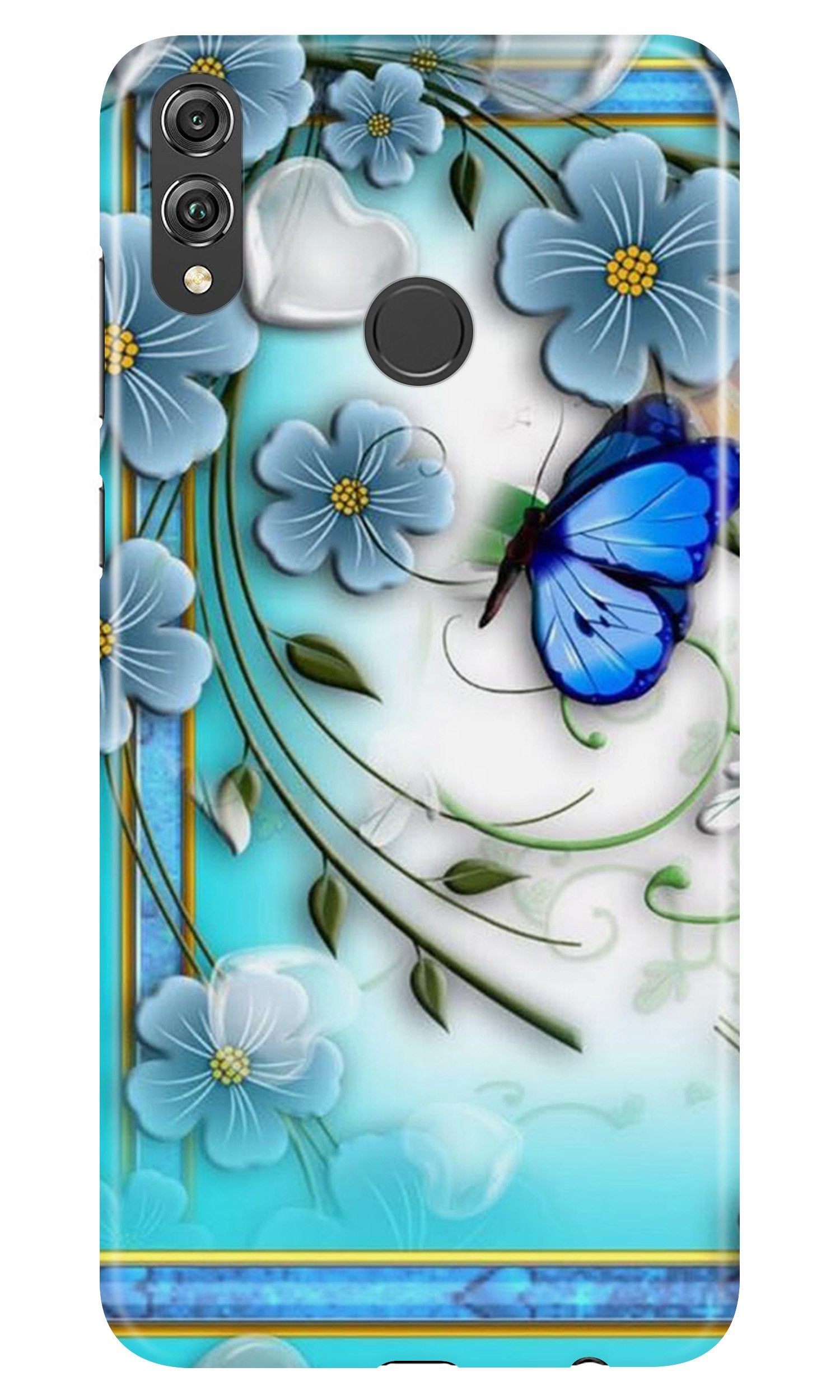 Blue Butterfly Case for Infinix Hot 7 Pro