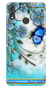 Blue Butterfly Mobile Back Case for Infinix Hot 7 Pro (Design - 21)