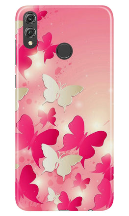 White Pick Butterflies Case for Infinix Hot 7 Pro
