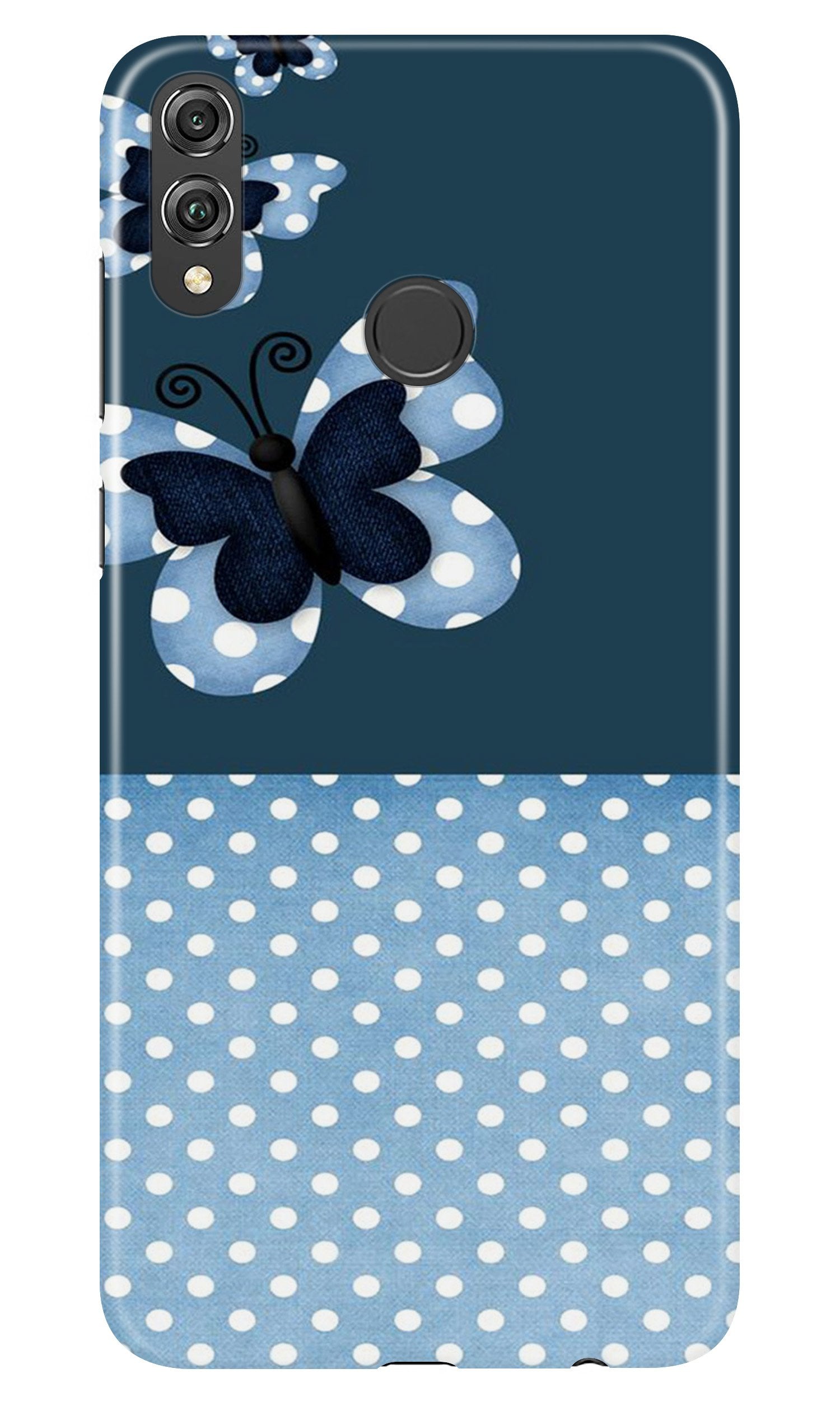 White dots Butterfly Case for Infinix Hot 7 Pro