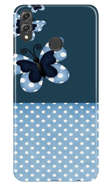 White dots Butterfly Mobile Back Case for Infinix Hot 7 Pro (Design - 31)