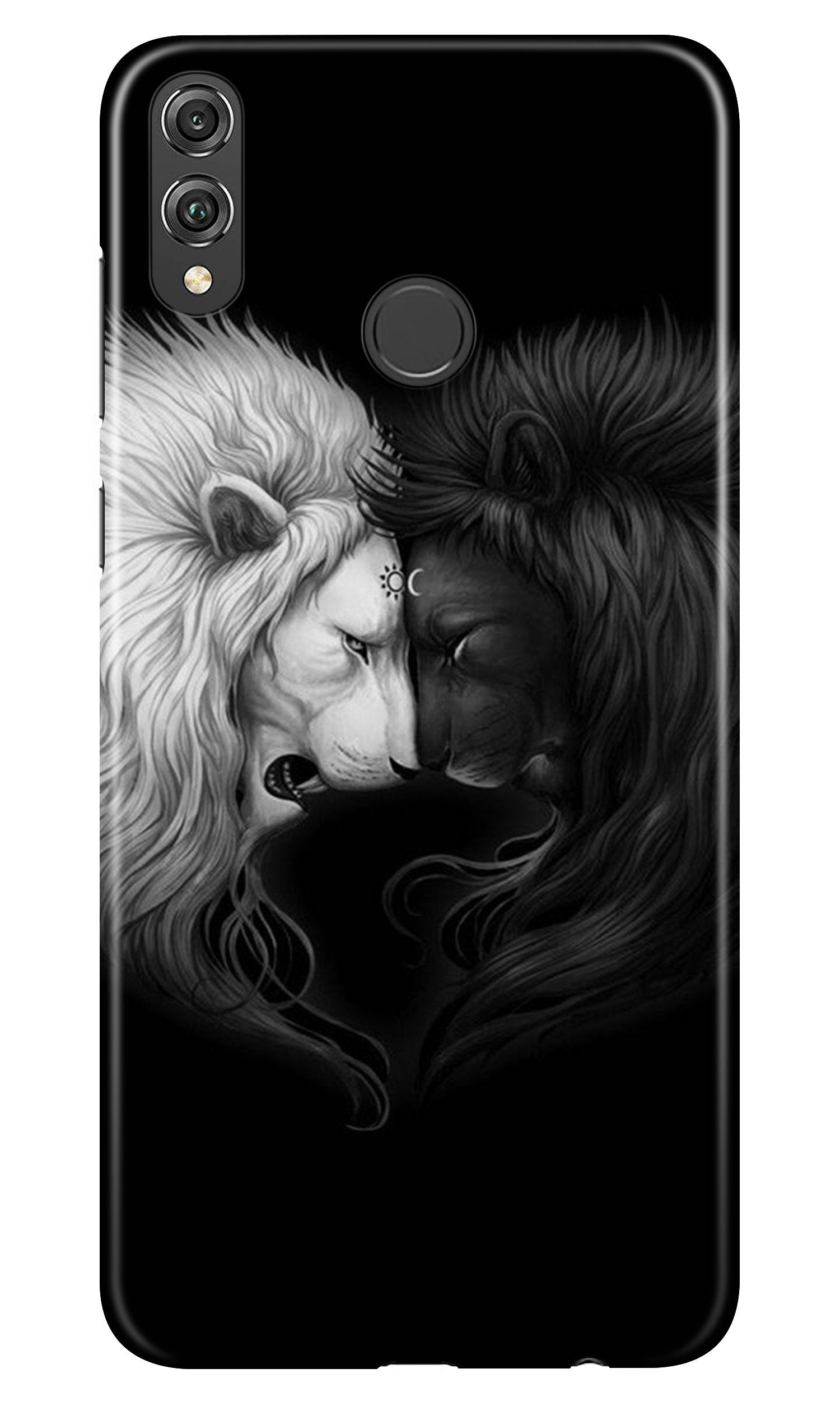 Dark White Lion Case for Infinix Hot 7 Pro  (Design - 140)