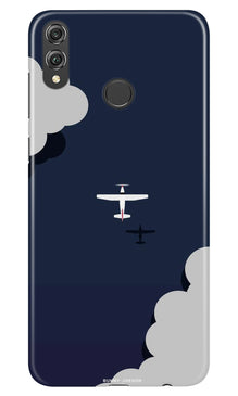 Clouds Plane Mobile Back Case for Infinix Hot 7 Pro (Design - 196)