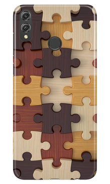 Puzzle Pattern Mobile Back Case for Infinix Hot 7 Pro (Design - 217)