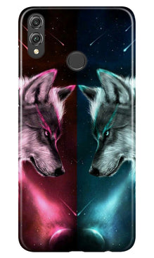 Wolf fight Mobile Back Case for Infinix Hot 7 Pro (Design - 221)