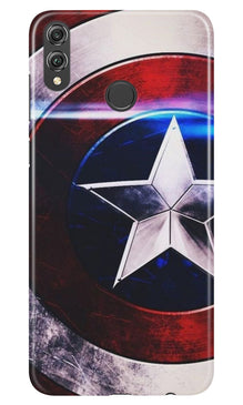 Captain America Shield Mobile Back Case for Infinix Hot 7 Pro (Design - 250)