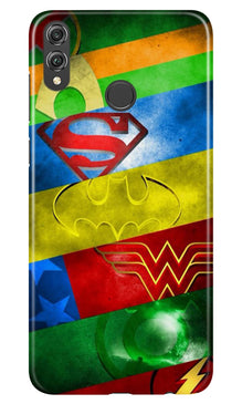 Superheros Logo Mobile Back Case for Infinix Hot 7 Pro (Design - 251)