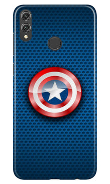 Captain America Shield Mobile Back Case for Infinix Hot 7 Pro (Design - 253)