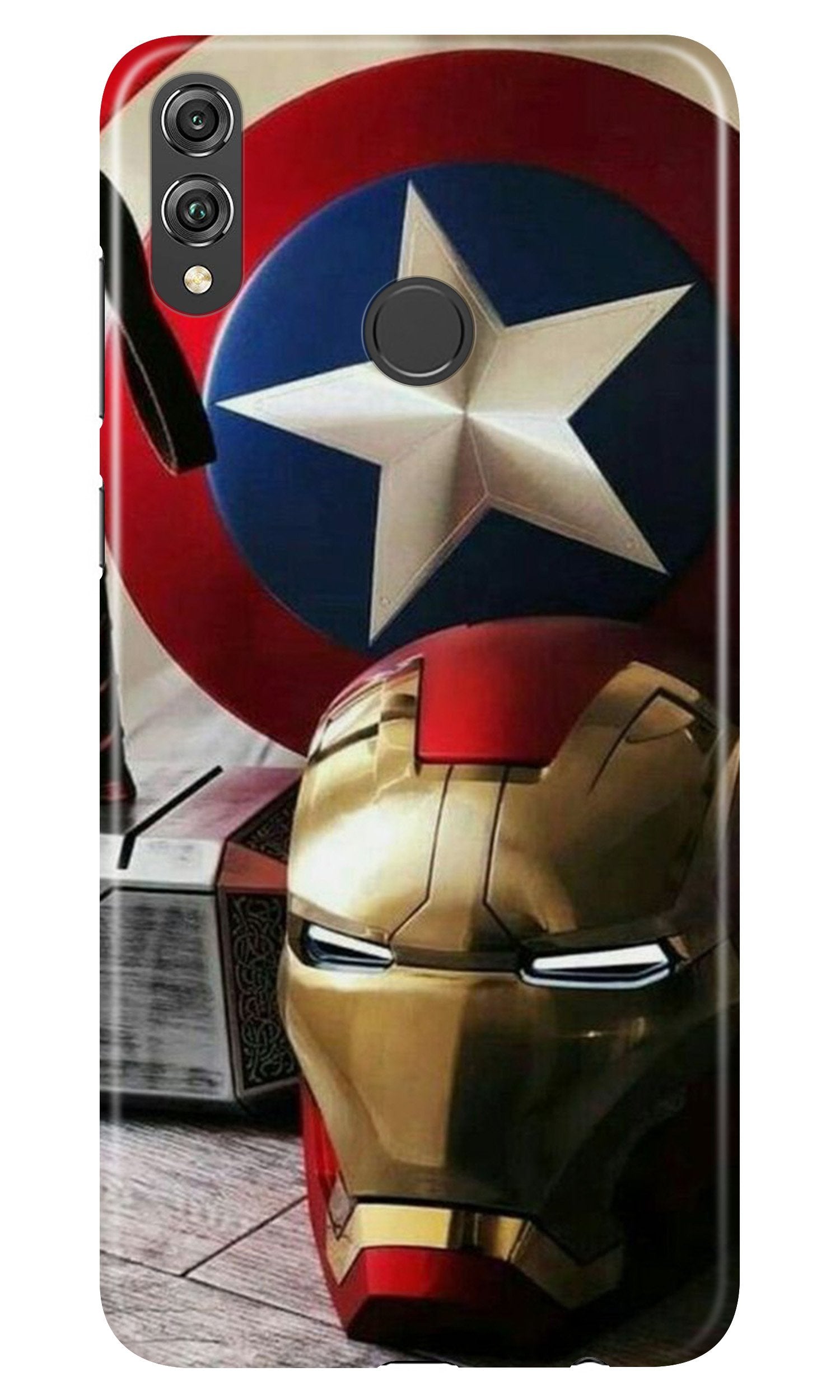 Ironman Captain America Case for Infinix Hot 7 Pro (Design No. 254)