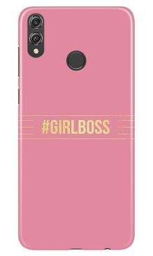Girl Boss Pink Mobile Back Case for Infinix Hot 7 Pro (Design - 263)