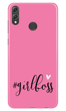 Girl Boss Pink Mobile Back Case for Infinix Hot 7 Pro (Design - 269)