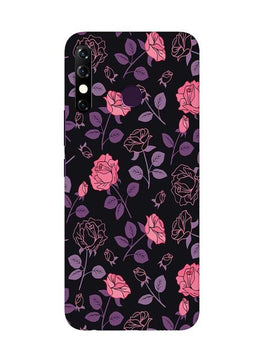Rose Black Background Case for Infinix Hot 8