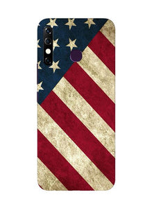 America Mobile Back Case for Infinix Hot 8 (Design - 79)