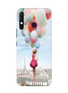 Girl with Baloon Mobile Back Case for Infinix Hot 8 (Design - 84)