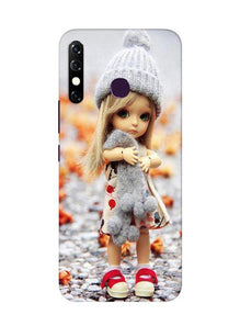 Cute Doll Mobile Back Case for Infinix Hot 8 (Design - 93)