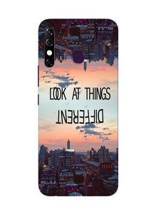 Look at things different Mobile Back Case for Infinix Hot 8 (Design - 99)