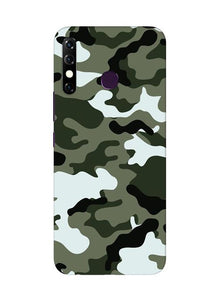 Army Camouflage Mobile Back Case for Infinix Hot 8  (Design - 108)