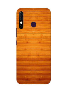Wooden Look Mobile Back Case for Infinix Hot 8  (Design - 111)