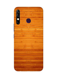 Wooden Look Mobile Back Case for Infinix Hot 8  (Design - 111)