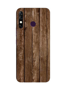 Wooden Look Mobile Back Case for Infinix Hot 8  (Design - 112)