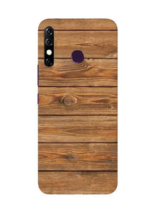 Wooden Look Mobile Back Case for Infinix Hot 8  (Design - 113)