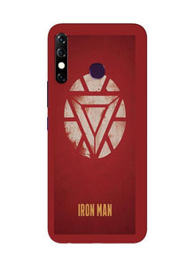 Iron Man Superhero Mobile Back Case for Infinix Hot 8  (Design - 115)