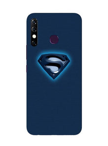 Superman Superhero Mobile Back Case for Infinix Hot 8  (Design - 117)