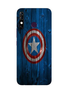 Captain America Superhero Mobile Back Case for Infinix Hot 8  (Design - 118)