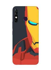 Iron Man Superhero Mobile Back Case for Infinix Hot 8  (Design - 120)