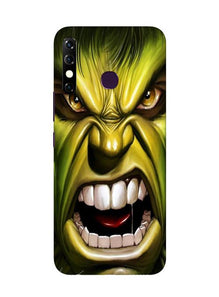 Hulk Superhero Mobile Back Case for Infinix Hot 8  (Design - 121)