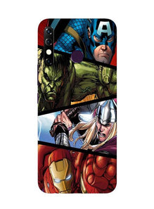 Avengers Superhero Mobile Back Case for Infinix Hot 8  (Design - 124)