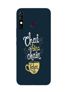 Chai Bina Chain Kahan Mobile Back Case for Infinix Hot 8  (Design - 144)