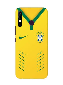 Brazil Mobile Back Case for Infinix Hot 8  (Design - 176)
