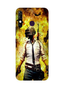 Pubg Mobile Back Case for Infinix Hot 8  (Design - 180)