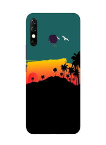 Sky Trees Mobile Back Case for Infinix Hot 8 (Design - 191)